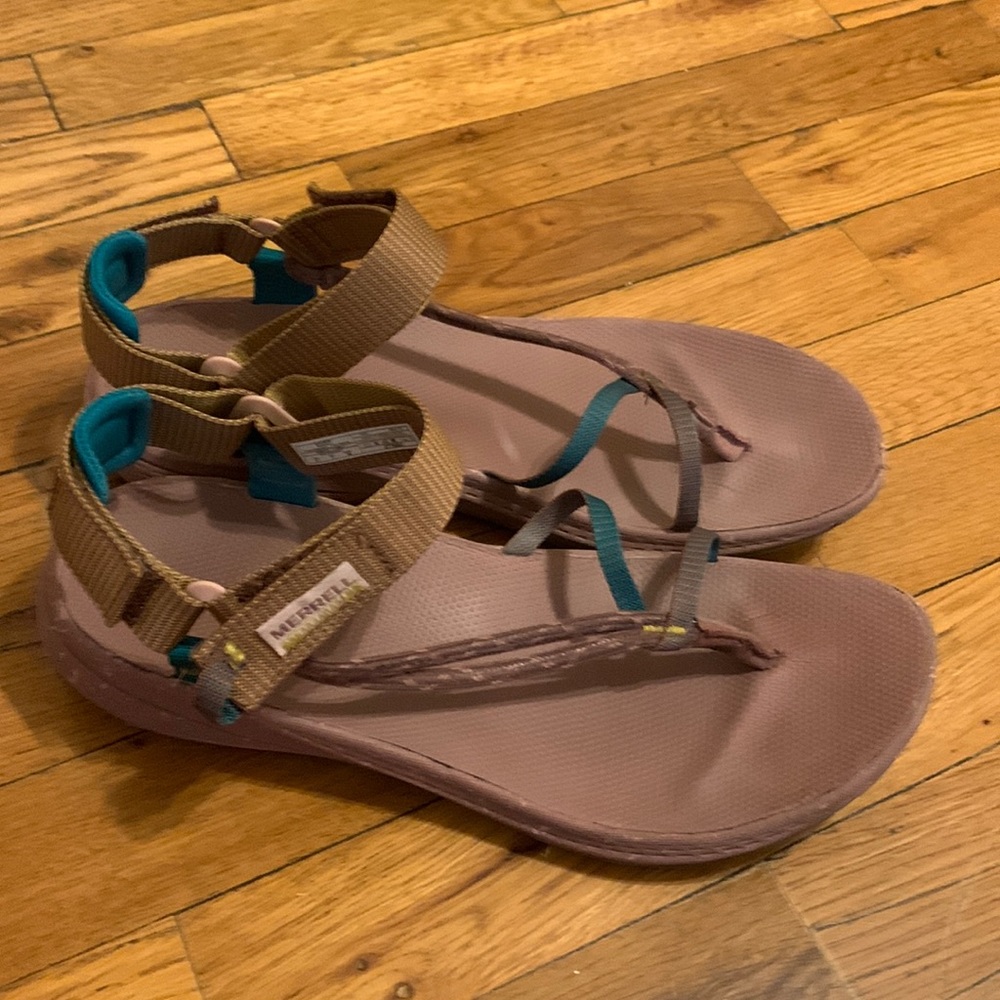 Merrell Bravada Cord Wrap Sandals Size 9 Burlwood color